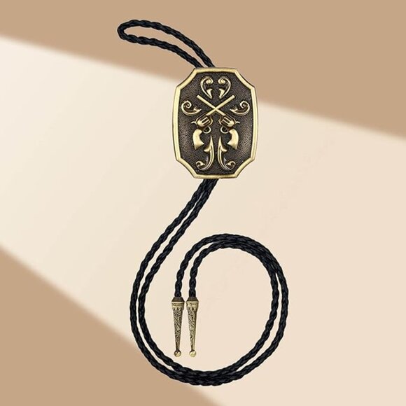 Bronze Cowboy Bolo Tie - Picture 4 of 5